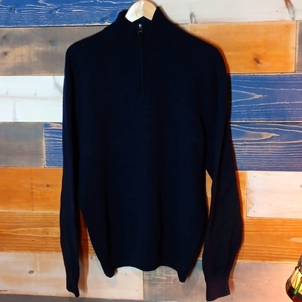 Jos A. Banks L wool sweater navy blue